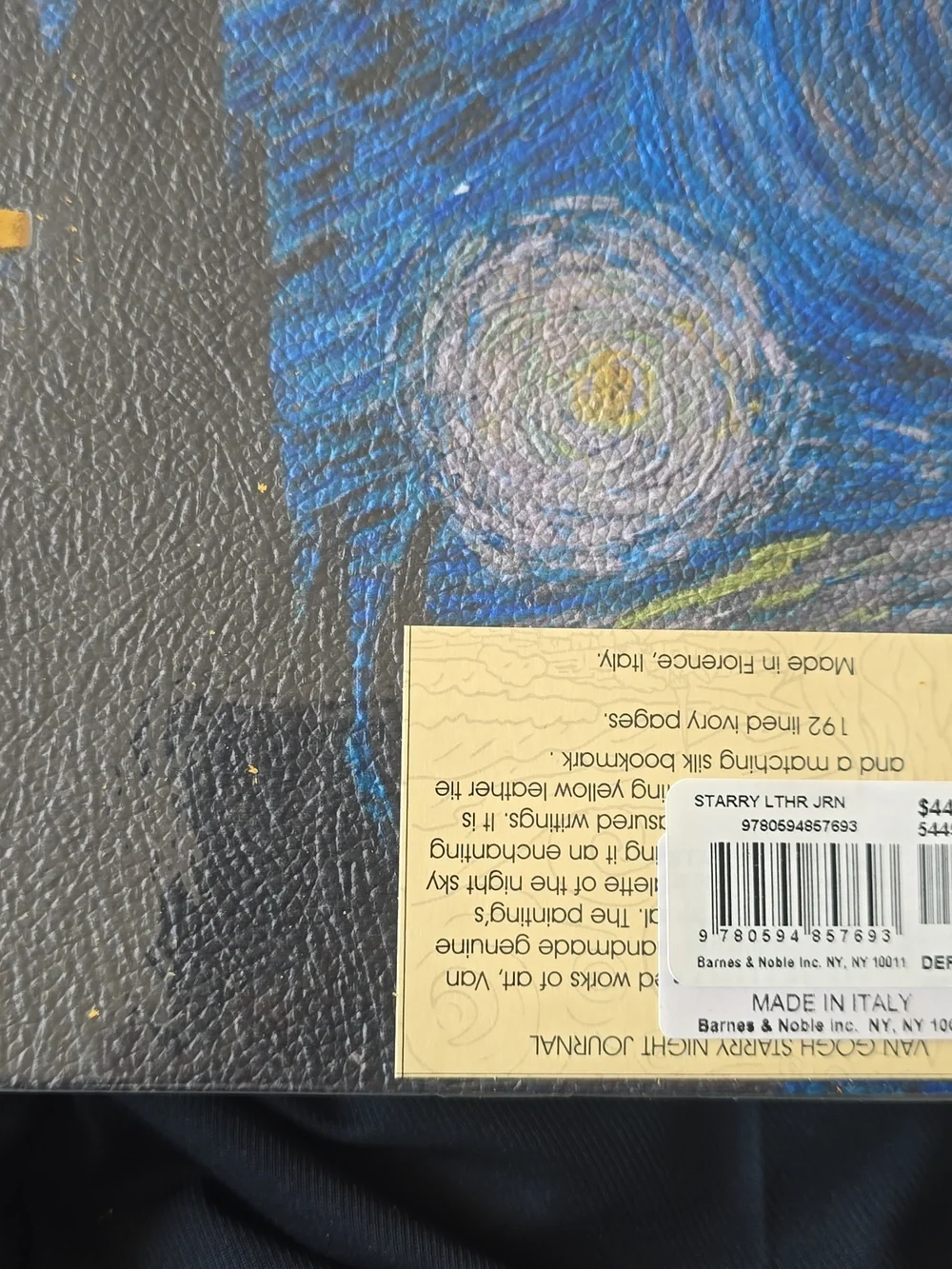 NEW!!! Italian Leather Journal Van Gogh 